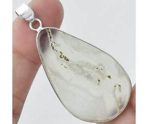 Natural Horse Canyon Moss Agate Pendant SDP100231 P-1001, 24x40 mm