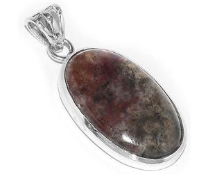 Natural Moss Agate - India Pendant SDP102256 P-1002, 15x25 mm