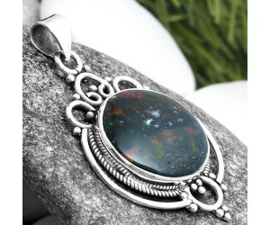 Natural Blood Stone - India Pendant SDP103299 P-1569, 17x17 mm
