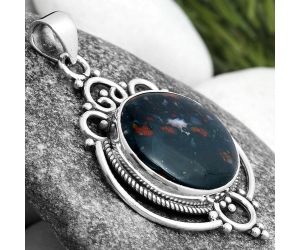 Natural Blood Stone - India Pendant SDP103312 P-1569, 17x17 mm
