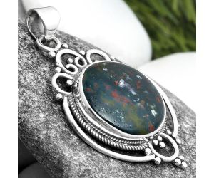 Natural Blood Stone - India Pendant SDP103319 P-1569, 17x17 mm