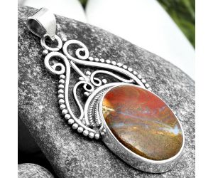 Natural Red Moss Agate Pendant SDP103574 P-1541, 16x19 mm
