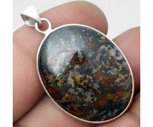 Natural Blood Stone - India Pendant SDP103680 P-1001, 23x29 mm
