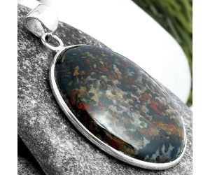 Natural Blood Stone - India Pendant SDP103680 P-1001, 23x29 mm