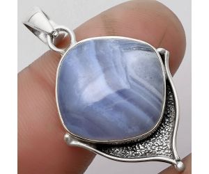 Natural Blue Lace Agate - South Africa Pendant SDP104757 P-1393, 18x18 mm