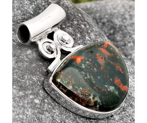 Natural Blood Stone - India Pendant SDP106379 P-1597, 15x22 mm