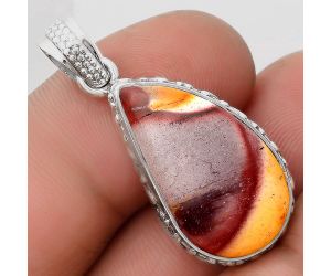 Natural Red Mookaite Pendant SDP106747 P-1060, 14x24 mm