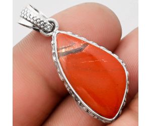 Natural Red Moss Agate Pendant SDP106756 P-1060, 13x25 mm
