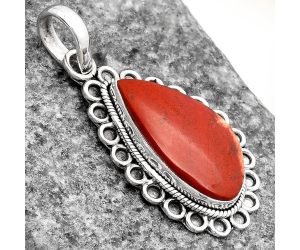 Natural Red Moss Agate Pendant SDP106998 P-1214, 12x21 mm