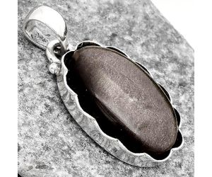 Natural Silver Obsidian Pendant SDP107082 P-1555, 15x22 mm