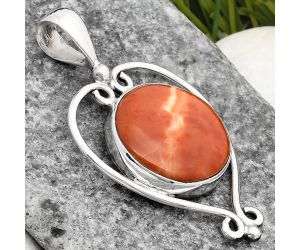 Natural Red Mookaite Pendant SDP107142 P-1285, 17x17 mm