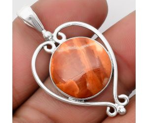 Natural Red Mookaite Pendant SDP107158 P-1285, 17x17 mm