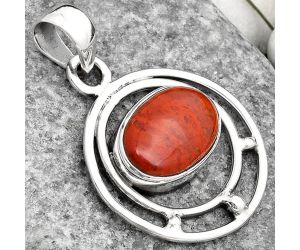 Natural Red Moss Agate Pendant SDP107228 P-1712, 10x14 mm