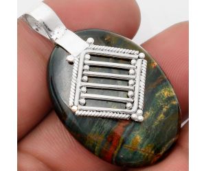 Natural Blood Stone - India Pendant SDP107681 P-1462, 23x32 mm