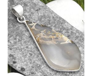 Natural Horse Canyon Moss Agate Pendant SDP108625 P-1001, 20x39 mm