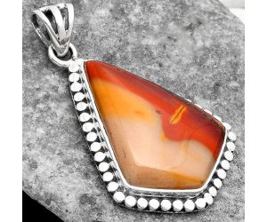 Natural Red Mookaite Pendant SDP108890 P-1052, 18x25 mm