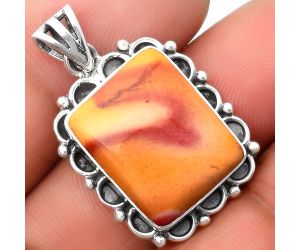 Natural Red Mookaite Pendant SDP109047 P-1080, 15x18 mm