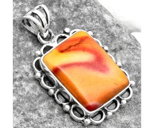 Natural Red Mookaite Pendant SDP109047 P-1080, 15x18 mm
