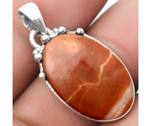 Natural Red Mookaite Pendant SDP109954 P-1349, 15x23 mm