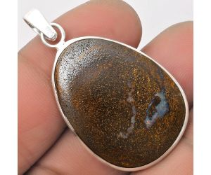 Natural Boulder Opal - Australia Pendant SDP110553, 23x31 mm