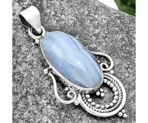 Natural Blue Lace Agate - South Africa Pendant SDP111569 P-1275, 11x20 mm