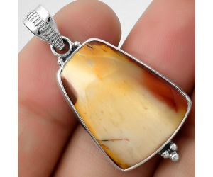 Natural Red Mookaite Pendant SDP112106 P-1100, 18x23 mm
