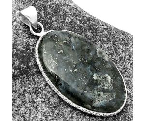 Larvikite Stone - Black Moonstone Pendant SDP112265 P-1053, 20x32 mm
