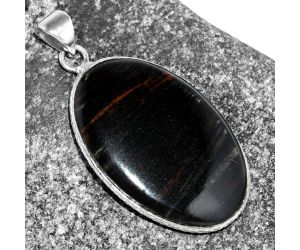 Natural Black Lace Obsidian Pendant SDP112454 P-1053, 21x31 mm
