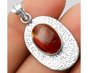 Natural Red Moss Agate Pendant SDP112686 P-1392, 10x14 mm