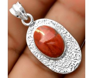Natural Red Moss Agate Pendant SDP112714 P-1392, 10x14 mm