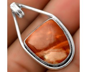 Natural Red Mookaite Pendant SDP112922 P-1590, 15x17 mm