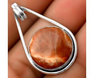 Natural Red Mookaite Pendant SDP112924 P-1590, 18x18 mm