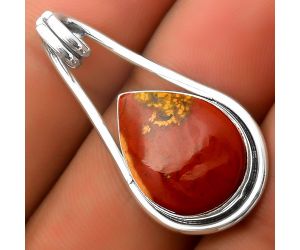 Natural Red Moss Agate Pendant SDP112934 P-1590, 13x18 mm