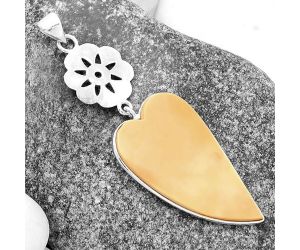 Valentine Gift Heart Natural Spiny Oyster Shell Pendant SDP114250 P-1634, 19x34 mm