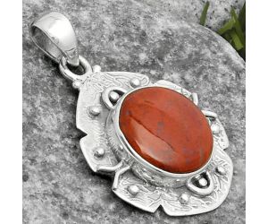 Natural Red Moss Agate Pendant SDP115682 P-1577, 14x14 mm