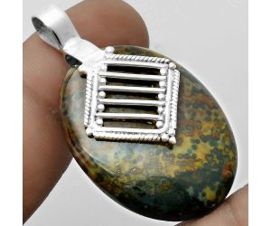 Natural Blood Stone - India Pendant SDP115789 P-1462, 25x33 mm