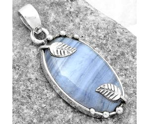 Natural Blue Lace Agate - South Africa Pendant SDP116848 P-1226, 14x24 mm