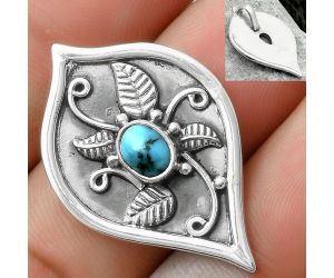 Natural Kingman Turquoise 925 Sterling Silver Pendant P-1707, 5x7 mm