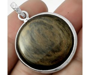 Natural Hypersthene - Canada Pendant SDP118203 P-1001, 26x26 mm