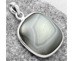 Natural Banded Onyx Pendant SDP118326 P-1001, 21x23 mm