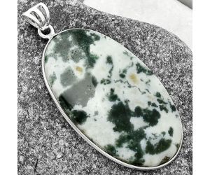 Natural Tree Weed Moss Agate - India Pendant SDP118348 P-1001, 26x45 mm