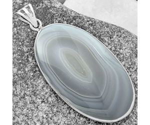 Natural Banded Onyx Pendant SDP118385 P-1001, 24x39 mm