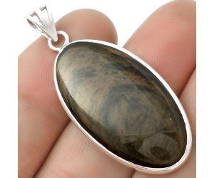Natural Hypersthene - Canada Pendant SDP119009 P-1001, 17x33 mm