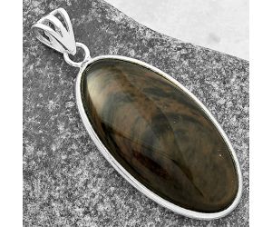 Natural Hypersthene - Canada Pendant SDP119009 P-1001, 17x33 mm