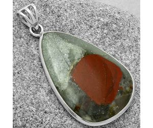 Natural Australian Blood Stone Pendant SDP119219 P-1001, 22x34 mm