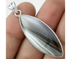 Natural Banded Onyx Pendant SDP119337 P-1001, 14x37 mm