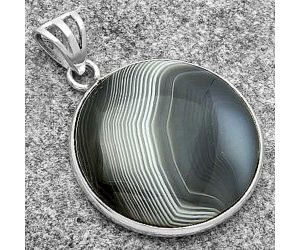 Natural Banded Onyx Pendant SDP119344 P-1001, 24x24 mm