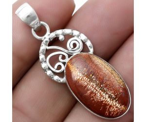 Natural Red Moss Agate Pendant SDP119455 P-1687, 13x21 mm