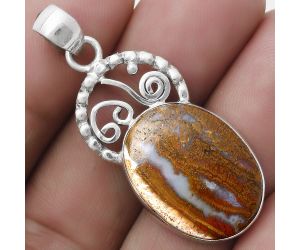 Natural Red Moss Agate Pendant SDP119459 P-1687, 16x21 mm