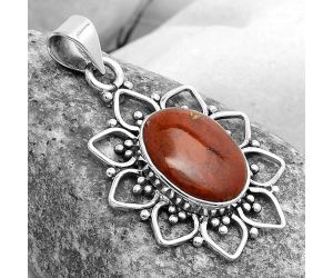 Natural Red Moss Agate Pendant SDP121363 P-1699, 10x14 mm